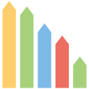 bar, bar chart, business, chart, graph svg vector icon