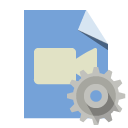 file,type,video,gear icon