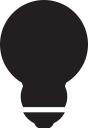 lightbulb svg vector icon