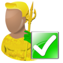 aquaman,ok,hero,cartoon,right,yes,correct,next,forward,arrow icon