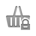 shopping,basket,lock icon