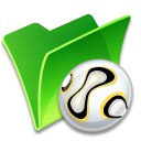 folder,ball icon