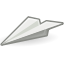 document, paper, planepaper, send icon