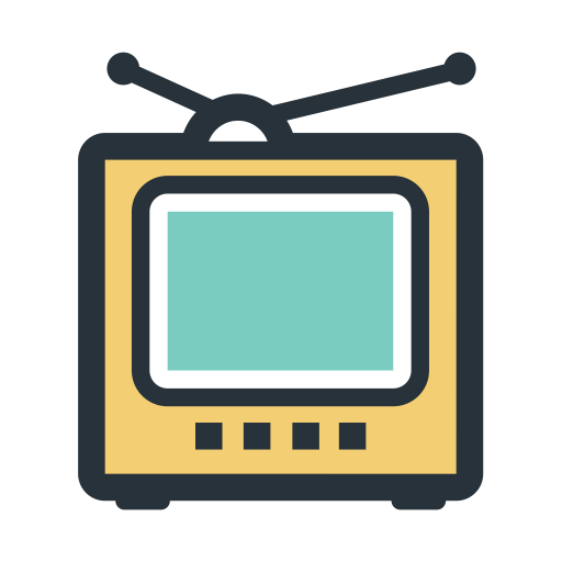 Color Block Tv Set svg vector icon