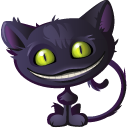 cat, cheshire, halloween icon