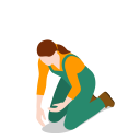 farm, farmer, female, gathering, people, woman svg vector icon