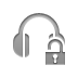 earphone,lock,open icon