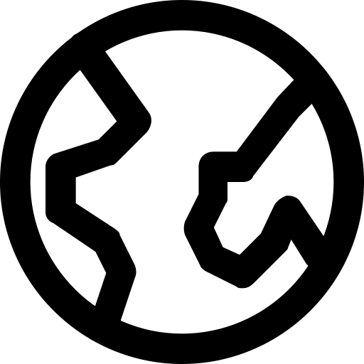 Earth svg vector icon