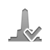monument,checkmark icon