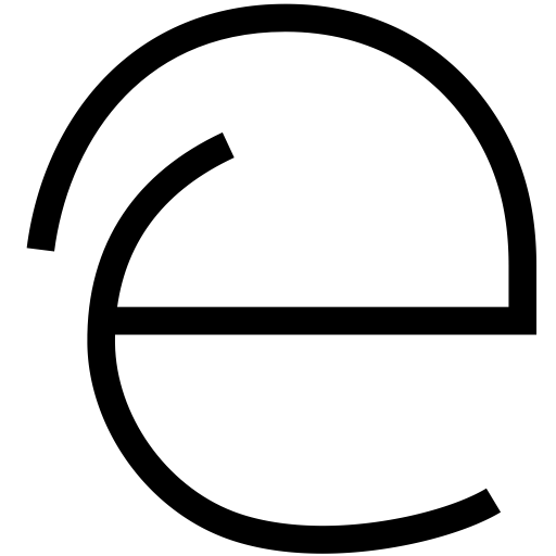 Edge svg vector icon