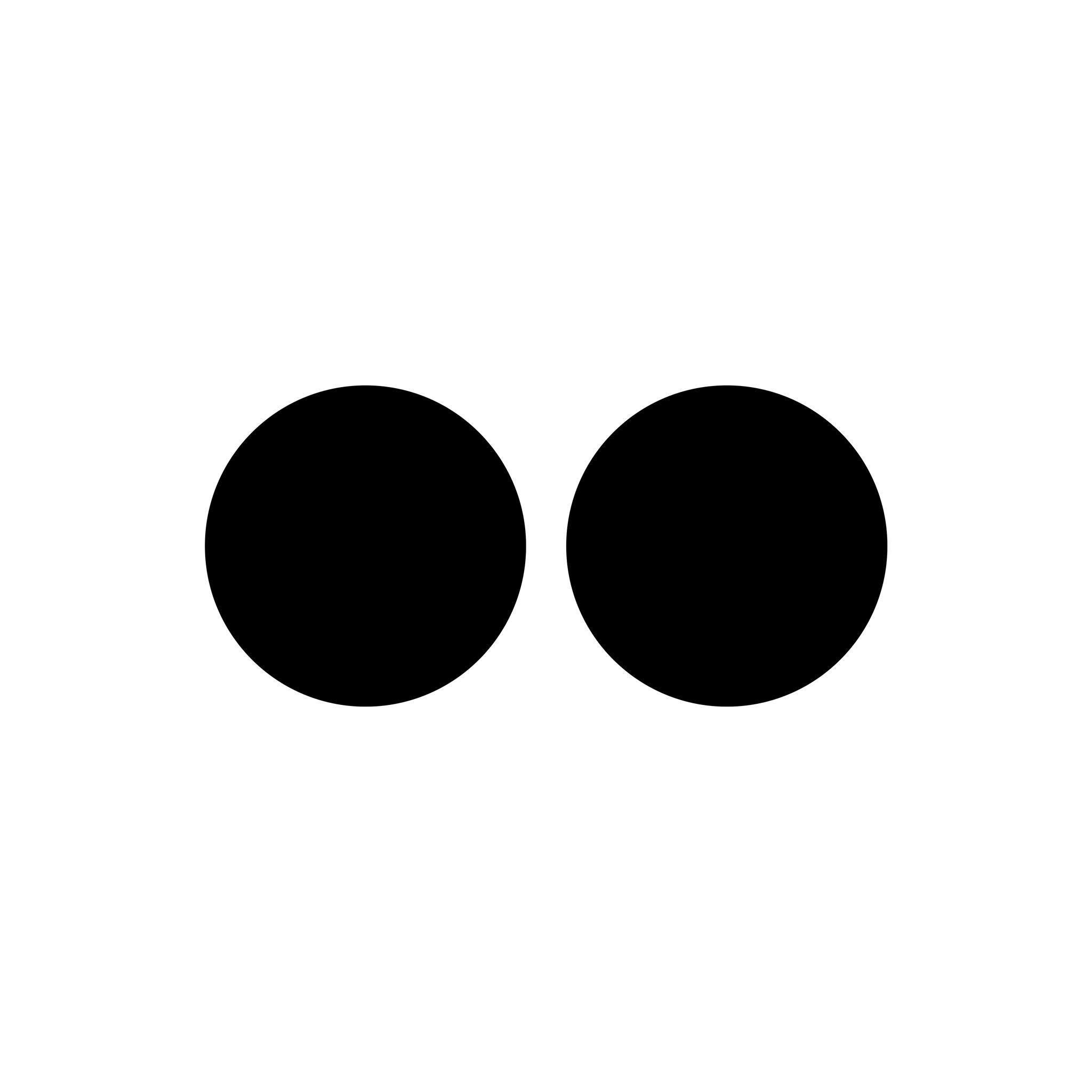 flickr,black icon
