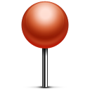 pin, push icon