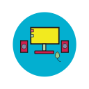 computer, laptop, my computer, pc, personal computer, screen svg vector icon