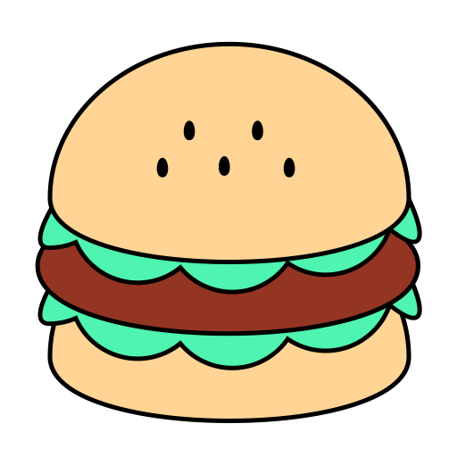 Hamburger svg vector icon