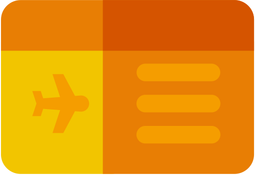 Plane Ticket svg vector icon