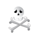 bone, halloween, scary icon