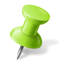 chartreuse, mapmarker, pushpin, right icon