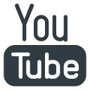 logo, media, social, youtube svg vector icon