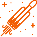 falcon, heavy, launch, rocket, space svg vector icon