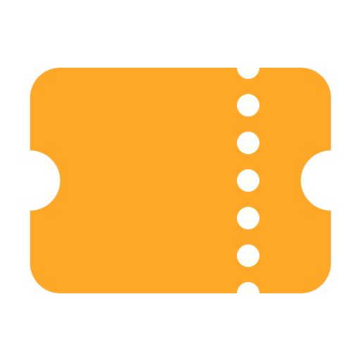 Ticket svg vector icon