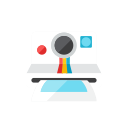 polaroid svg vector icon