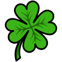 clover, four, leaf svg vector icon
