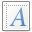 font, generic icon