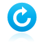 blue, button, cw, rotate icon