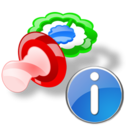 pacifier,info,information,about icon