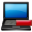 delete, laptop icon