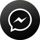 black white, gradient, long shadow, media, messenger, social, social media svg vector icon