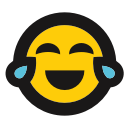 crying, emoji, funny, laughing, tears svg vector icon