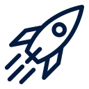 astronaut, astronomy, rocket, science, space svg vector icon