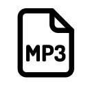 document, file, mpthree, page, paper svg vector icon