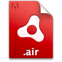 adobe, air, document, file, installer, package icon