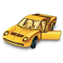 car, lamborghini, miura icon