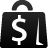 shopping,bag,dollar icon