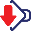 down, volume icon