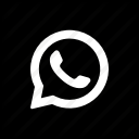 chat, feed, media, message, news, social, whatsapp svg vector icon