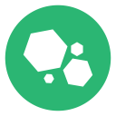 galaxy, green, hex, hexagon, planets svg vector icon