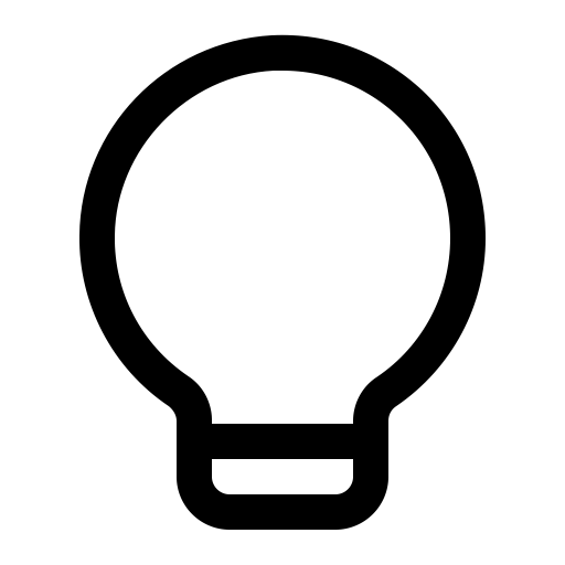 Bulb svg vector icon