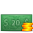 20, coins, money icon