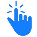click, finger, one svg vector icon