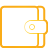 basic, wallet, yellow icon