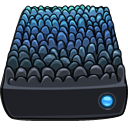 scaley,blue,drive icon