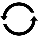 arrow, arrows, backup, circle, sync svg vector icon