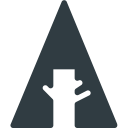 forest, logo, media, social svg vector icon