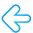 arrow, basic, blue, left icon