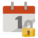 calendar,lock,open icon