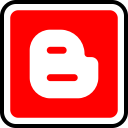 blogger, media, social svg vector icon